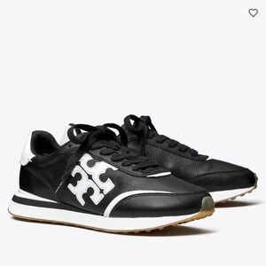 New Tory Burch Black/White Destiny Sneakers